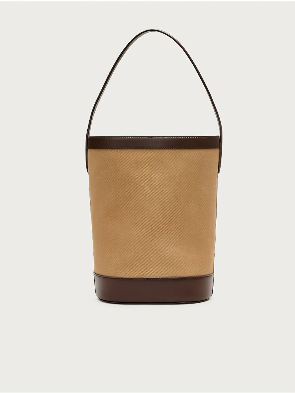 J.Crew Women's Berkeley utility bucket bag in canvas Dark Khaki Dark Brown $198 - Picture 4 of 5